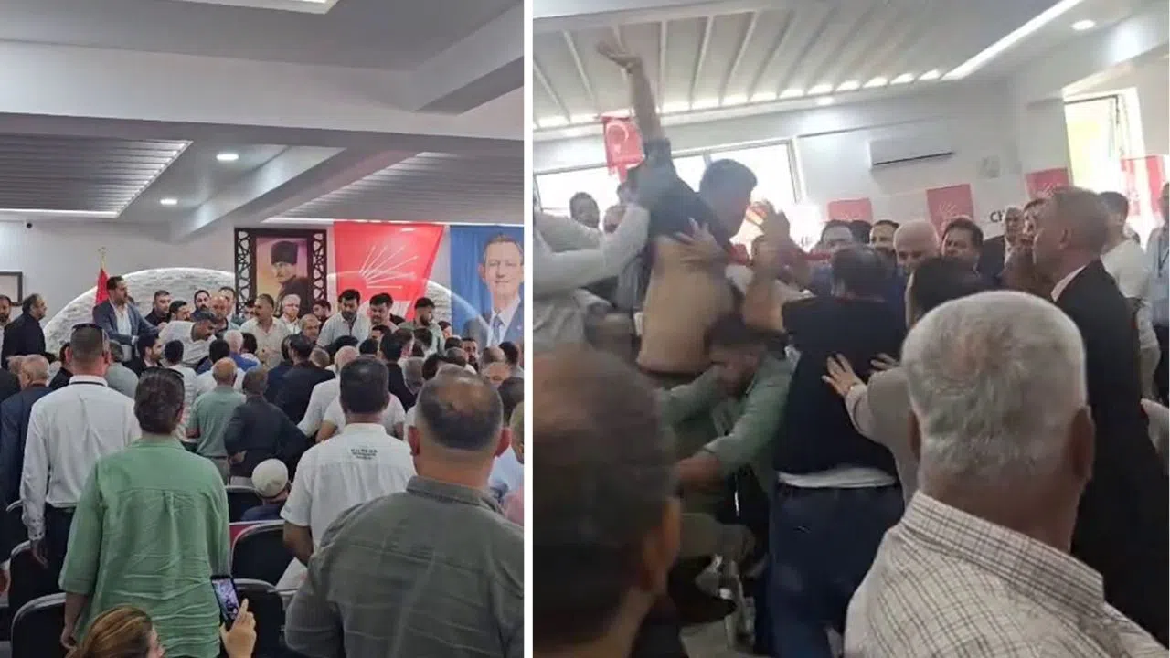 Parti Seçiminde Tekmeli Yumruklu Kavga Çıktı