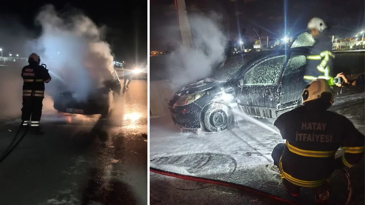 Seyir Halindeki Otomobil Alevlere Teslim Oldu