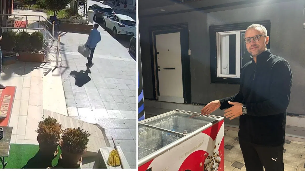 7 Bin Lira Değerindeki Dondurmaları Rahat Tavırlarla Çalarak Kaçtı