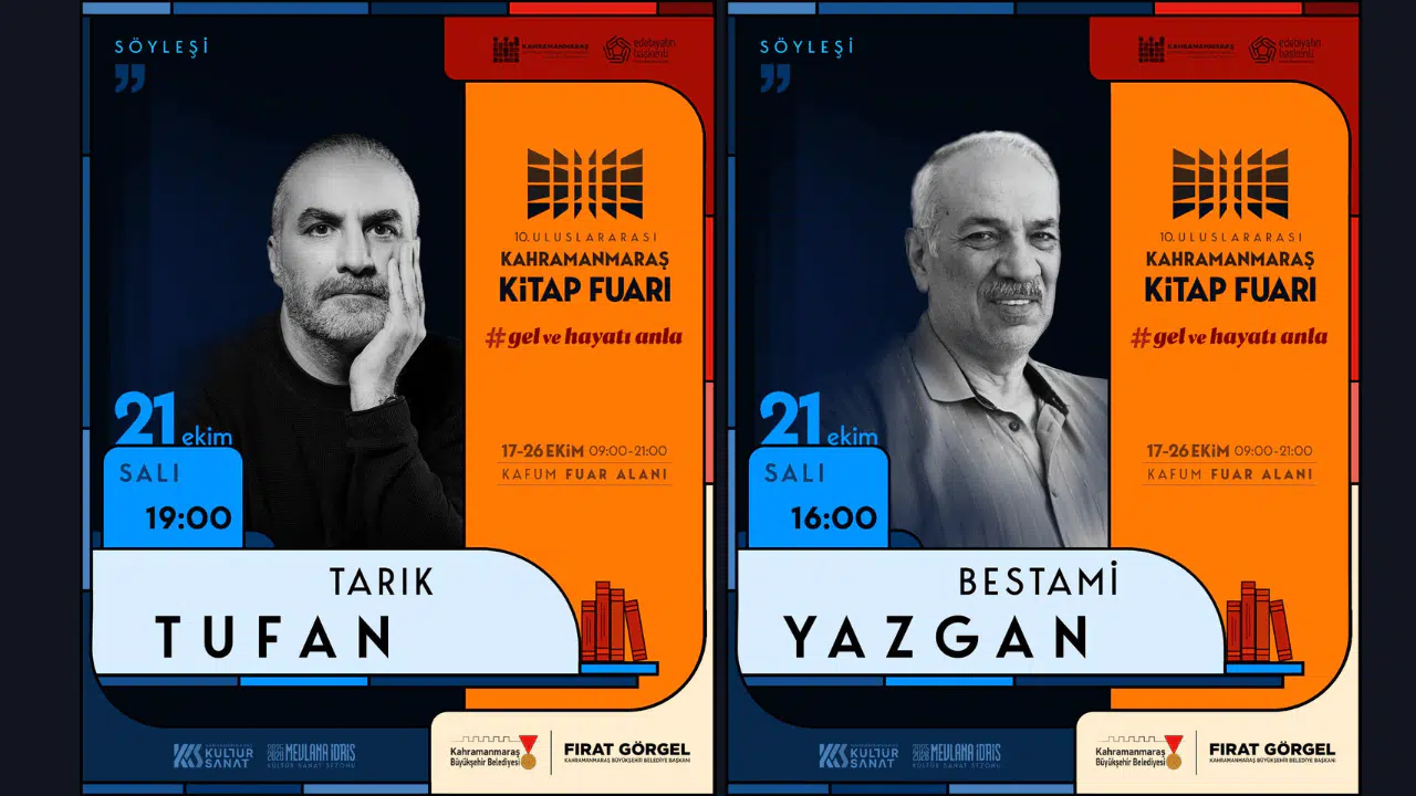 Tarık Tufan ve Bestami Yazgan, Kitap Fuarı’nda Okurlarla Buluşacak