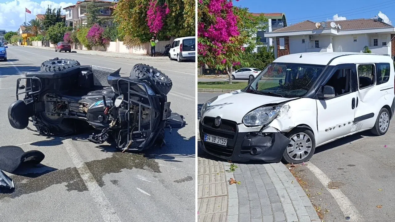 Ters Yönden Gelen ATV Kazaya Neden Oldu