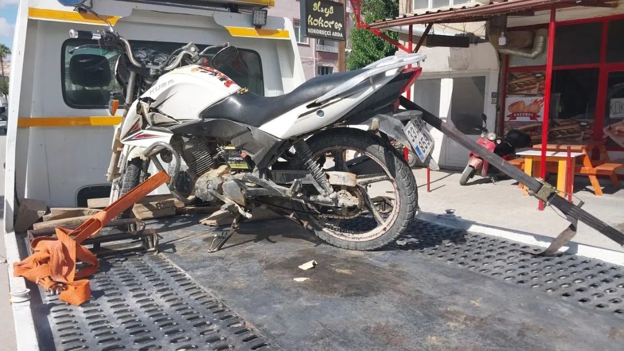 Trafik Kazasında Motosiklet Sürücüsü Hastanelik Oldu