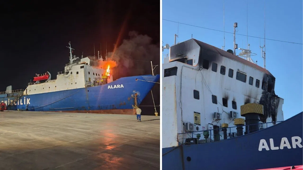 Yük Gemisinde Gece Yarısı Yangın Paniği