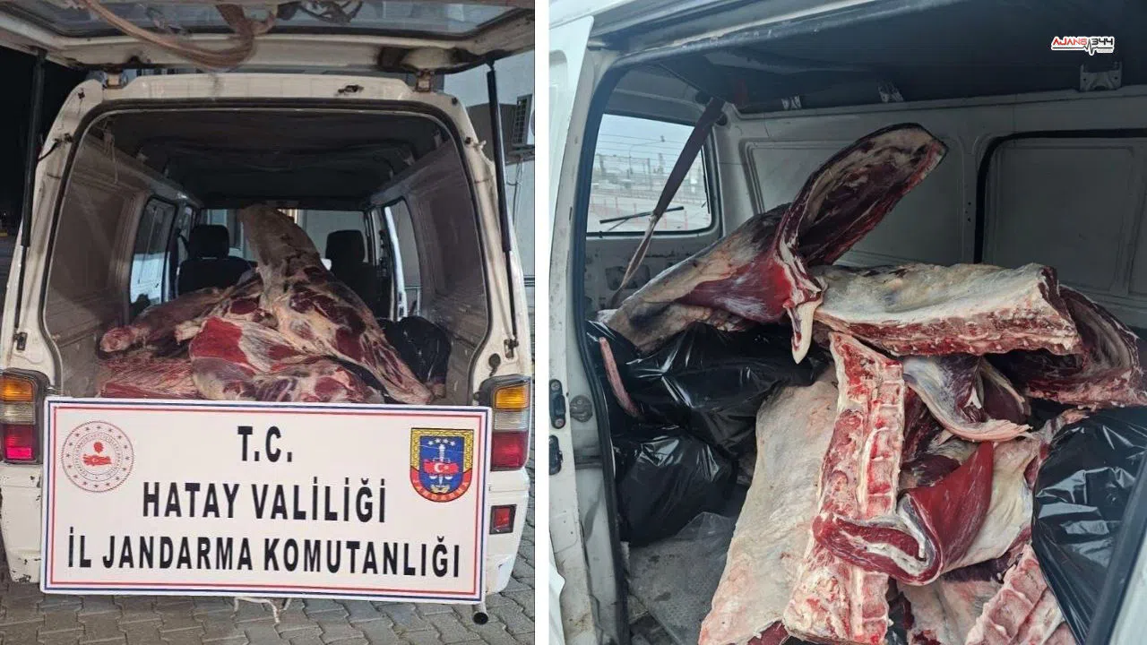 Jandarma Minibüste 1 Ton Usulsüz Et Ele Geçirdi