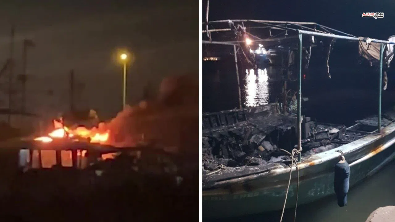 Yıldırım Balıkçı Teknelerini Küle Çevirdi