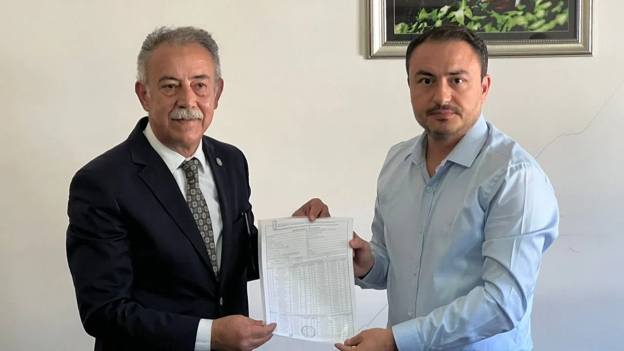 Kahramanmaraş İyi Parti İl Başkanı Mustafa Bastırmacı Mazbatasını Aldı