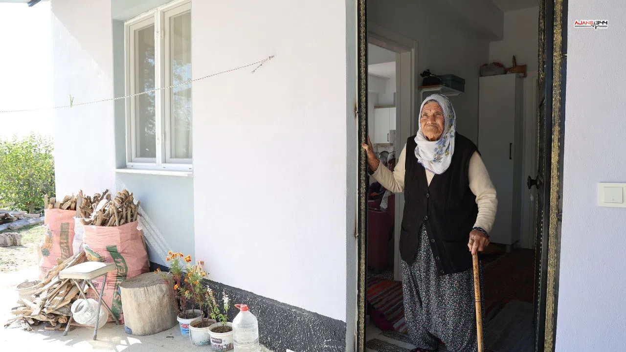 90 yaşındaki Fatma Nine'nin deprem acısı mutluluğa dönüştü