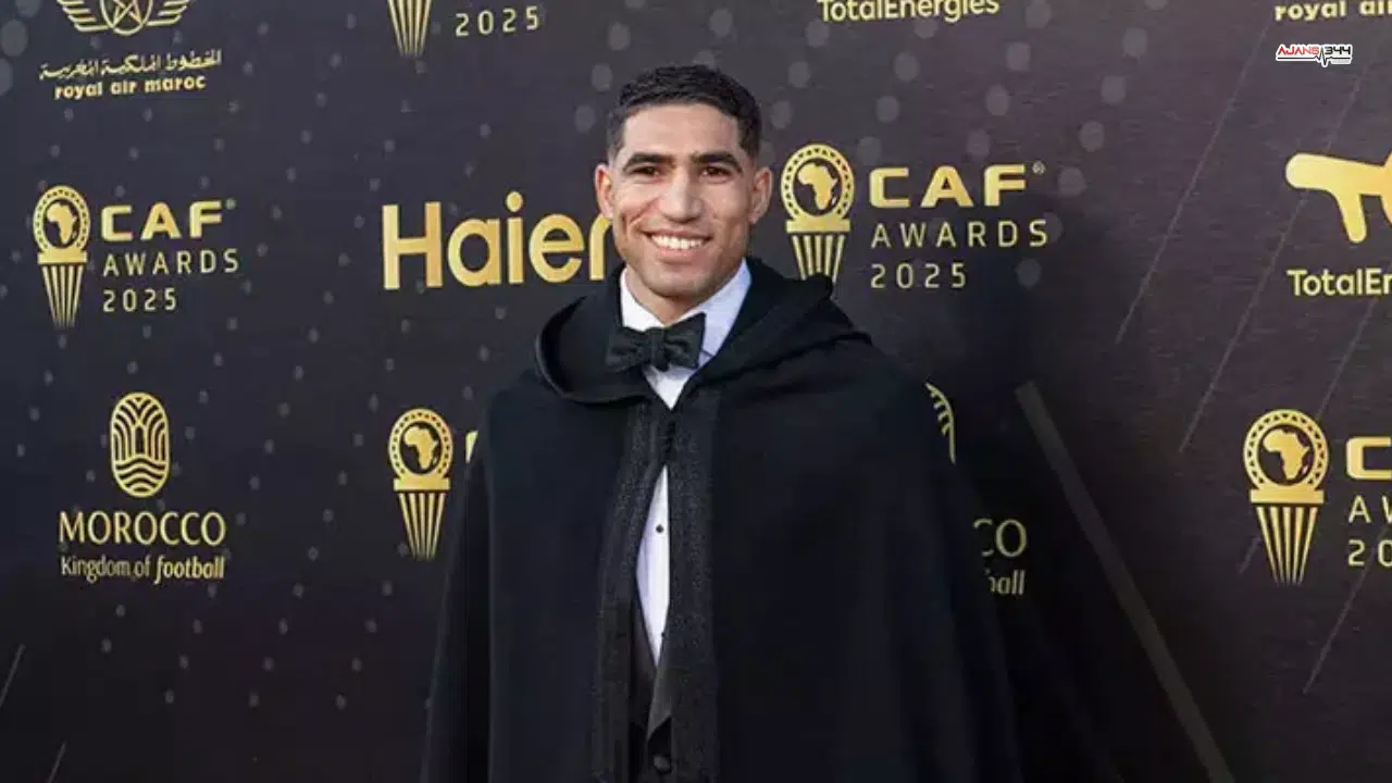 Achraf Hakimi Afrika'da Yılın Futbolcusu Seçildi Törene Scooter'la Geldi