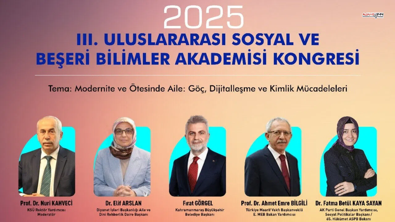 Aile Yılına Uluslararası Vizyon: 3. Sosyal ve Beşerî Bilimler Kongresi Başlıyor