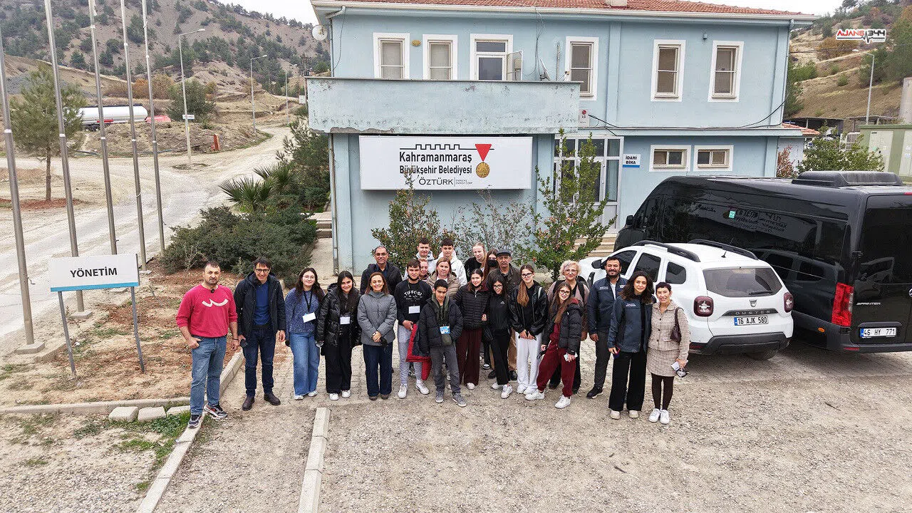 Avrupalı öğrenciler Kahramanmaraş’taki atık tesisini örnek aldı