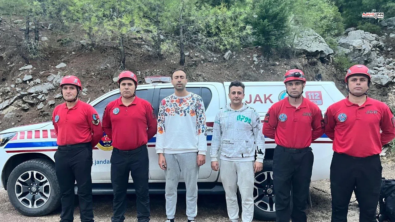 Dağda Kaybolan 2 Kişi 15 Saatlik Çalışmayla Kurtarıldı