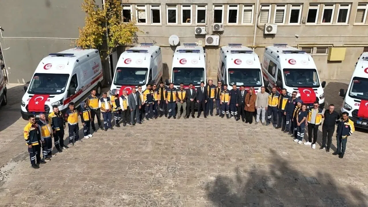 Kahramanmaraş'ın Filosuna 9 Ambulans Katıldı