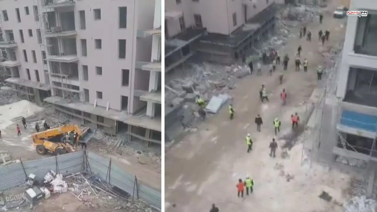 Şantiyede Arbede işçiler Arasında Büyük Kavga