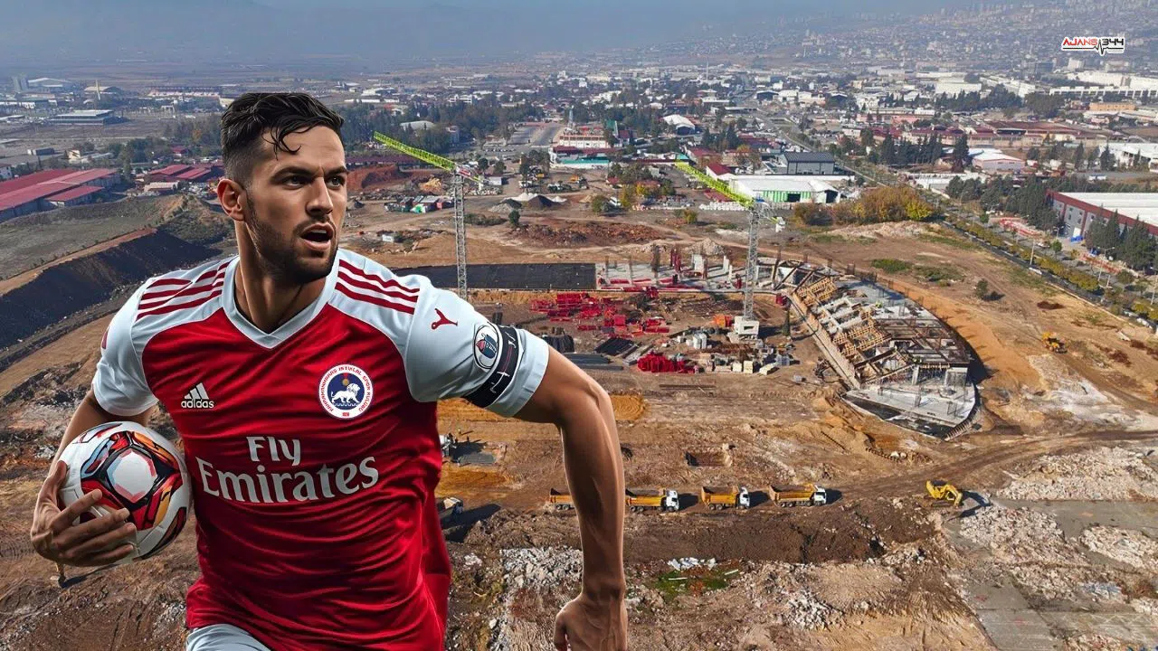 Kahramanmaraş’ın 17.500 kişilik dev stadyumu hızla şekilleniyor