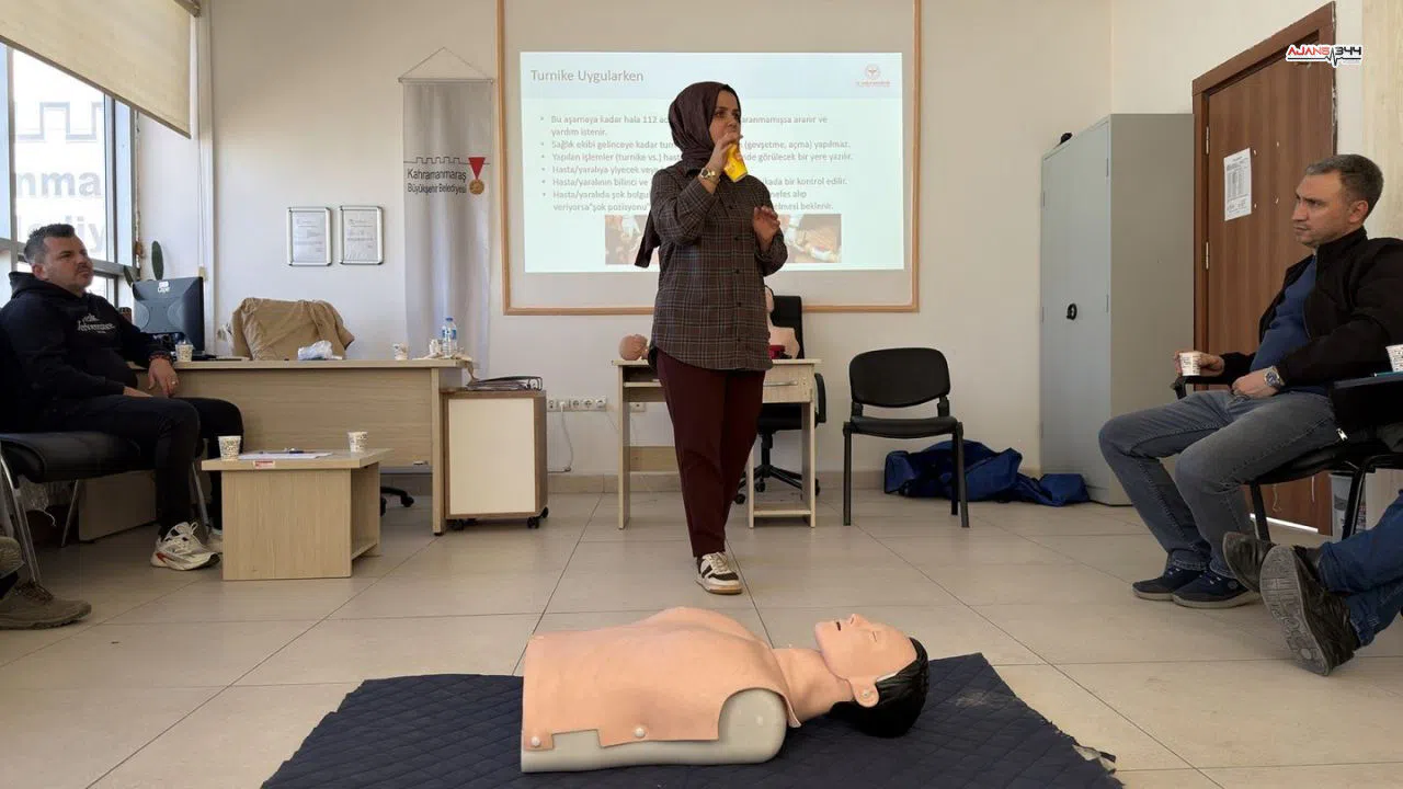 Kahramanmaraş'ta KASKİ personellerine acil durum eğitimi verildi