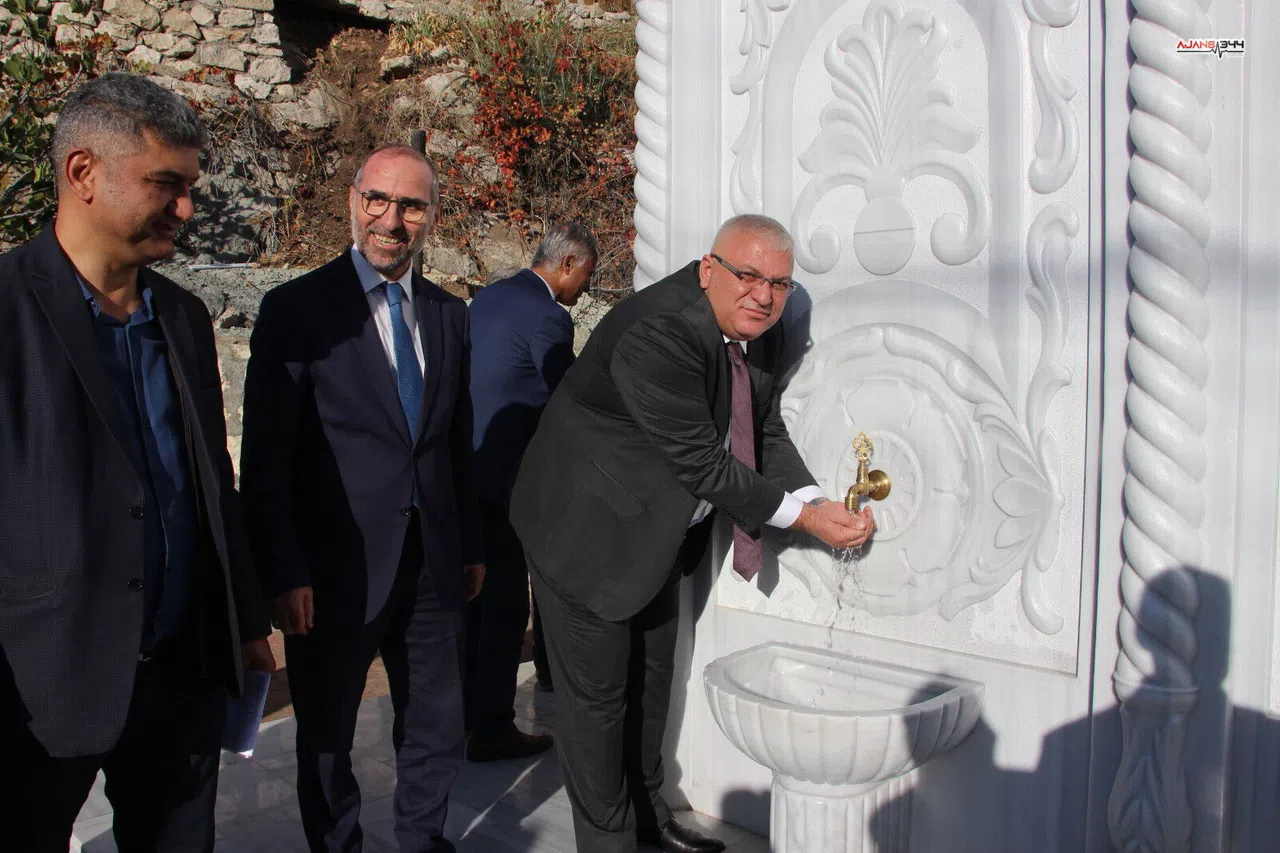 Kumluca’da hayırseverin yaptırdığı çeşme törenle açıldı