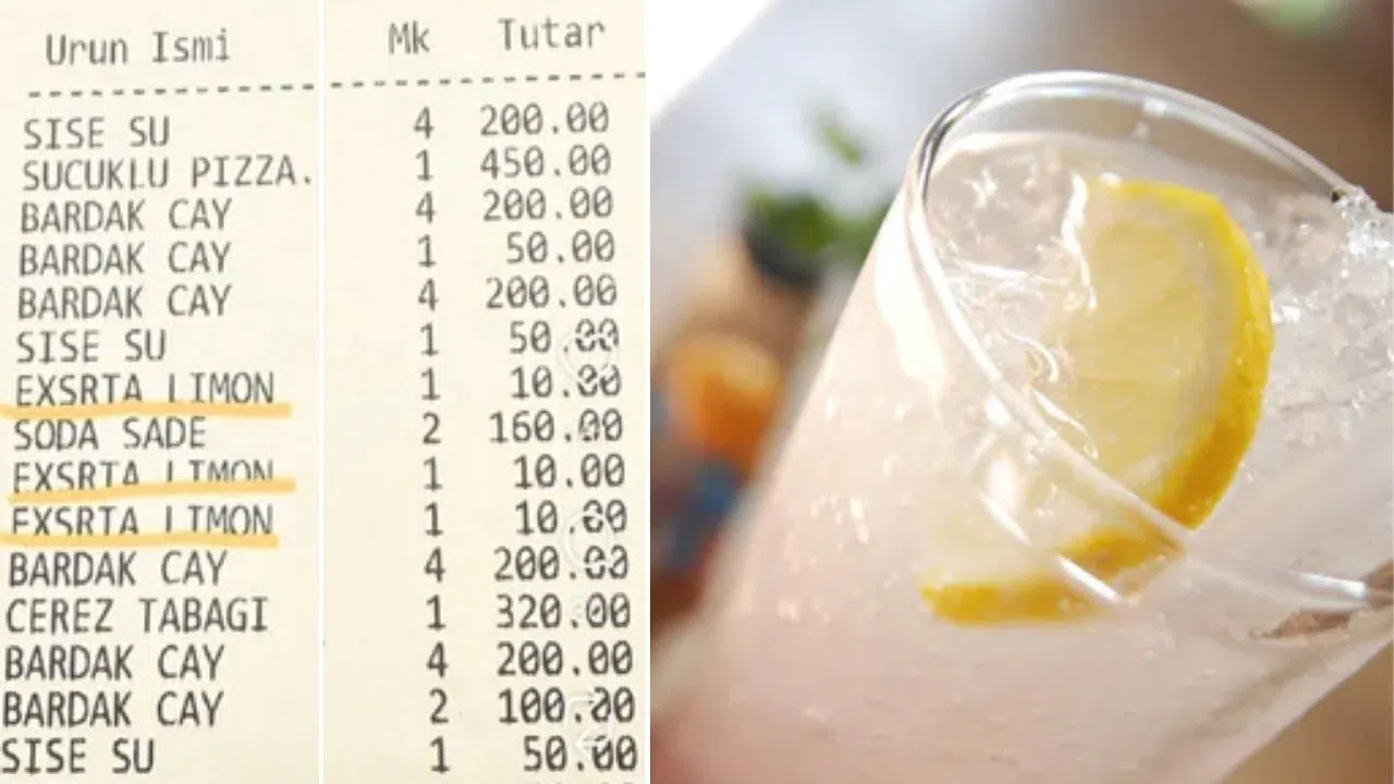 Müşteriler Şaşkın: Limon Dilimi İçin Ek Ücret Aldılar