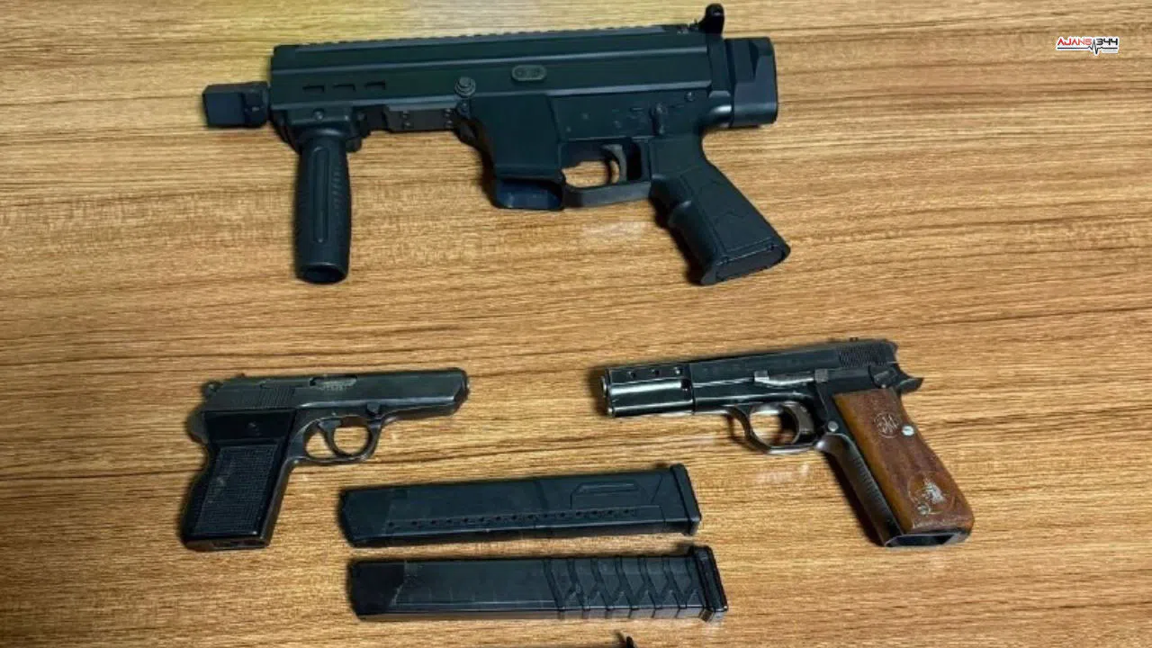 Ev Baskınında 3 Ruhsatsız Tabanca Ele Geçirildi