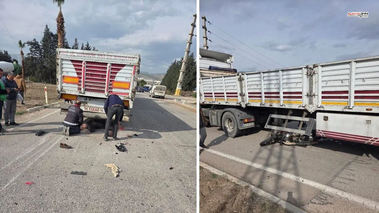 Tırla Çarpışan Motosiklet Sürcüsü Hayatını Kaybetti