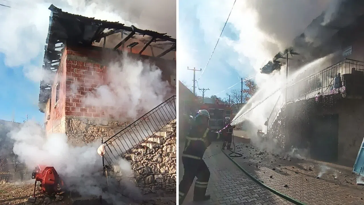 Elektrikli Battaniye Faciası: 2 Katlı Ev Alev Aldı