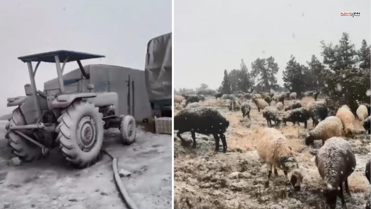 Torosların Eteklerinde Kar Yağışı Etkili Oldu