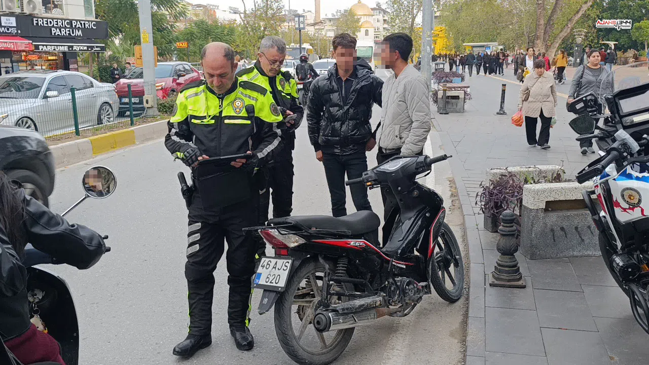 Manavgat'ta Motosikletlilere Denetim