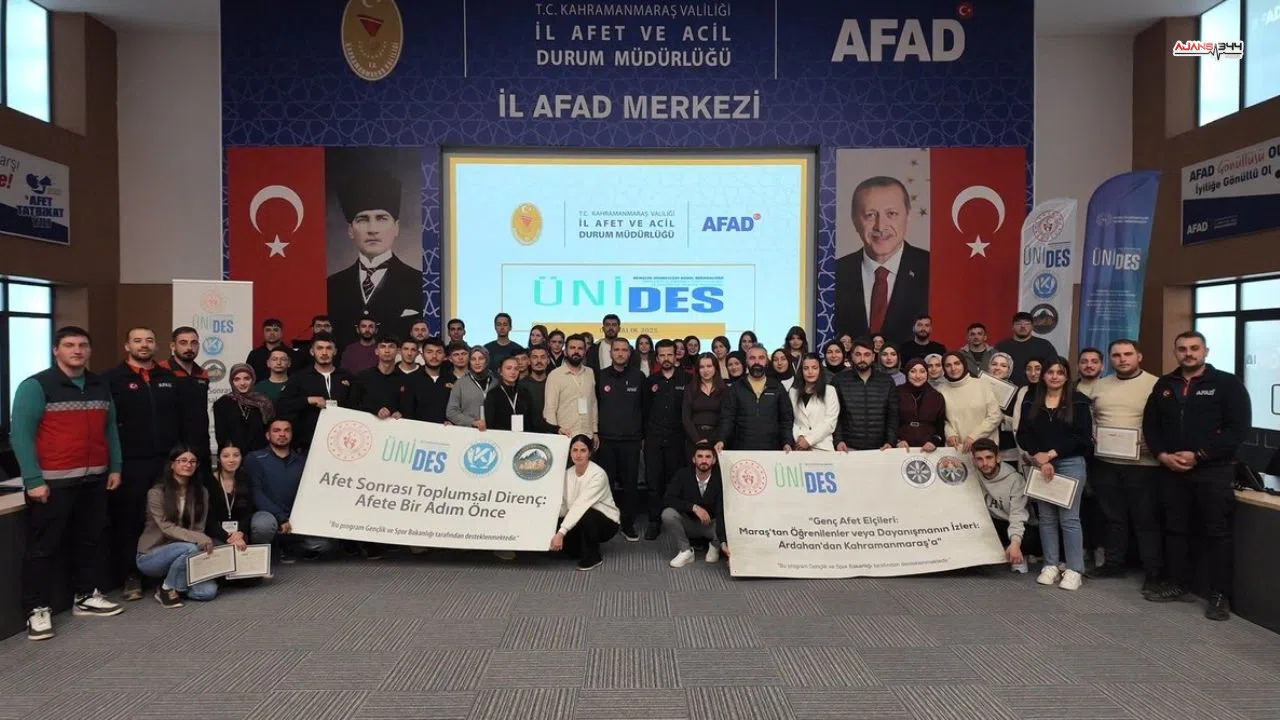 Kahramanmaraş'ta Üç Üniversiteden Öğrenciler AFAD Eğitimini Tamamladı
