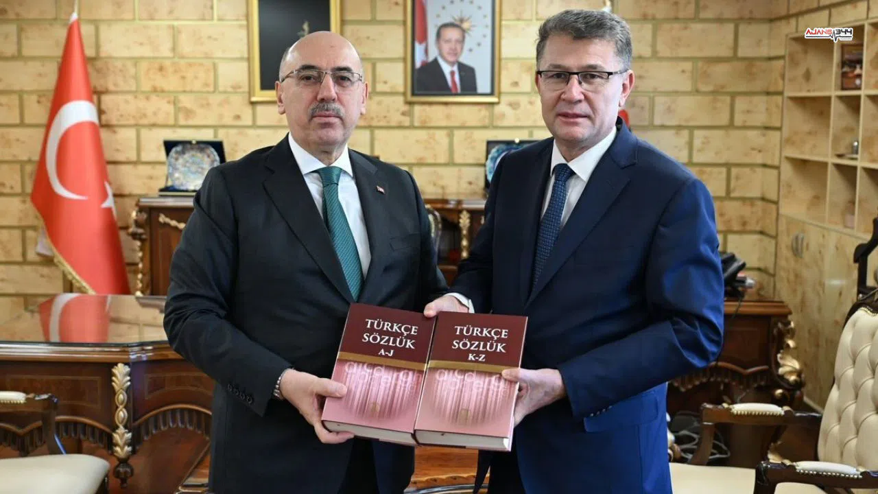 TDK Başkanı Osman Mert, KSÜ Rektörü Ak'ı ziyaret etti