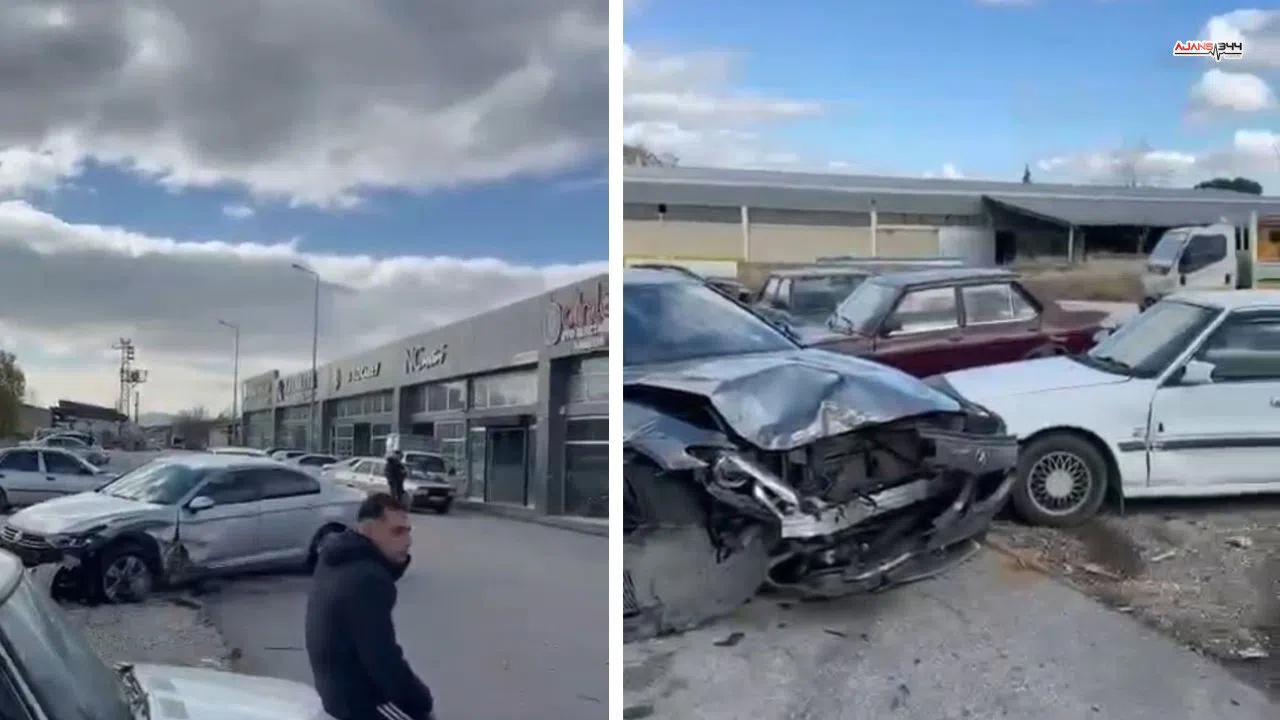 Müşteri aracını izinsiz kullandı 3 araca çarpıp hastanelik oldu