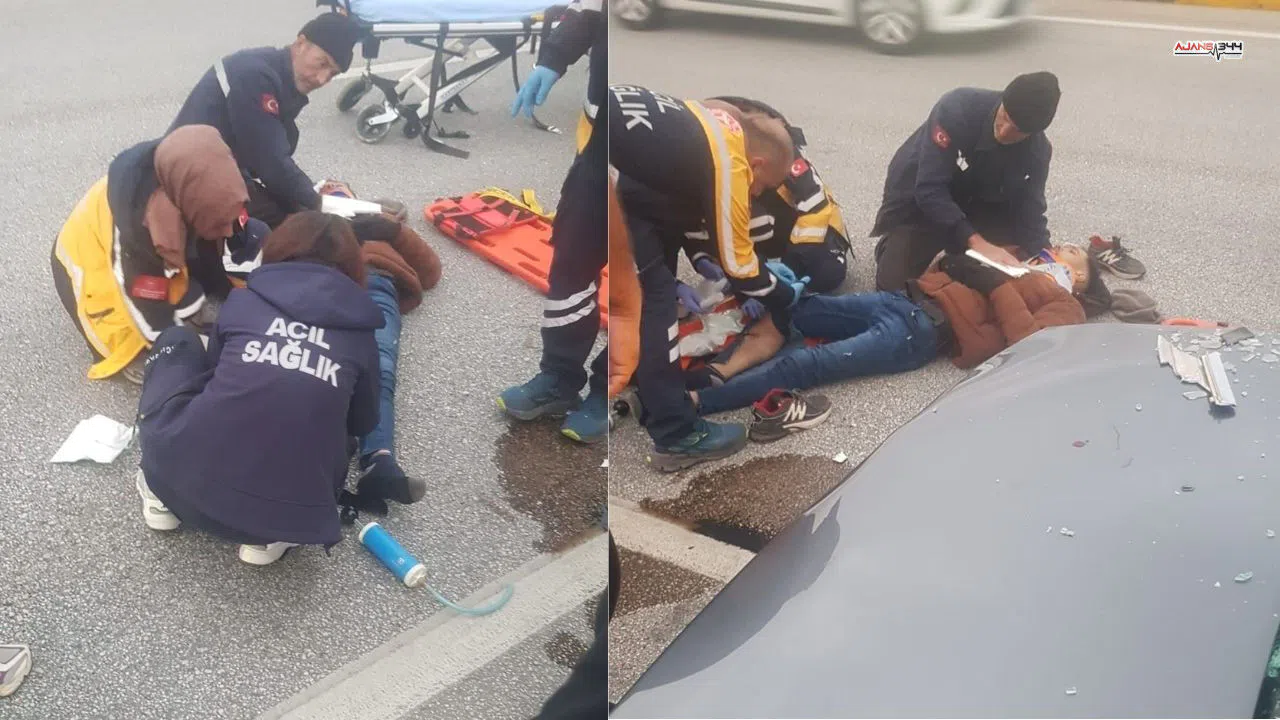 Burdur’da otomobil ile motosiklet çarpıştı: Motosiklet sürücüsü yaralandı