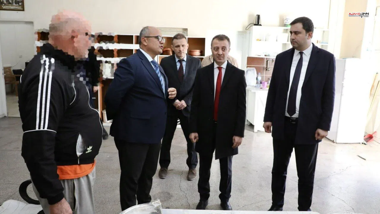 Dulkadiroğlu Kaymakamı Aytemür Ceza İnfaz Kurumu'nu Denetledi