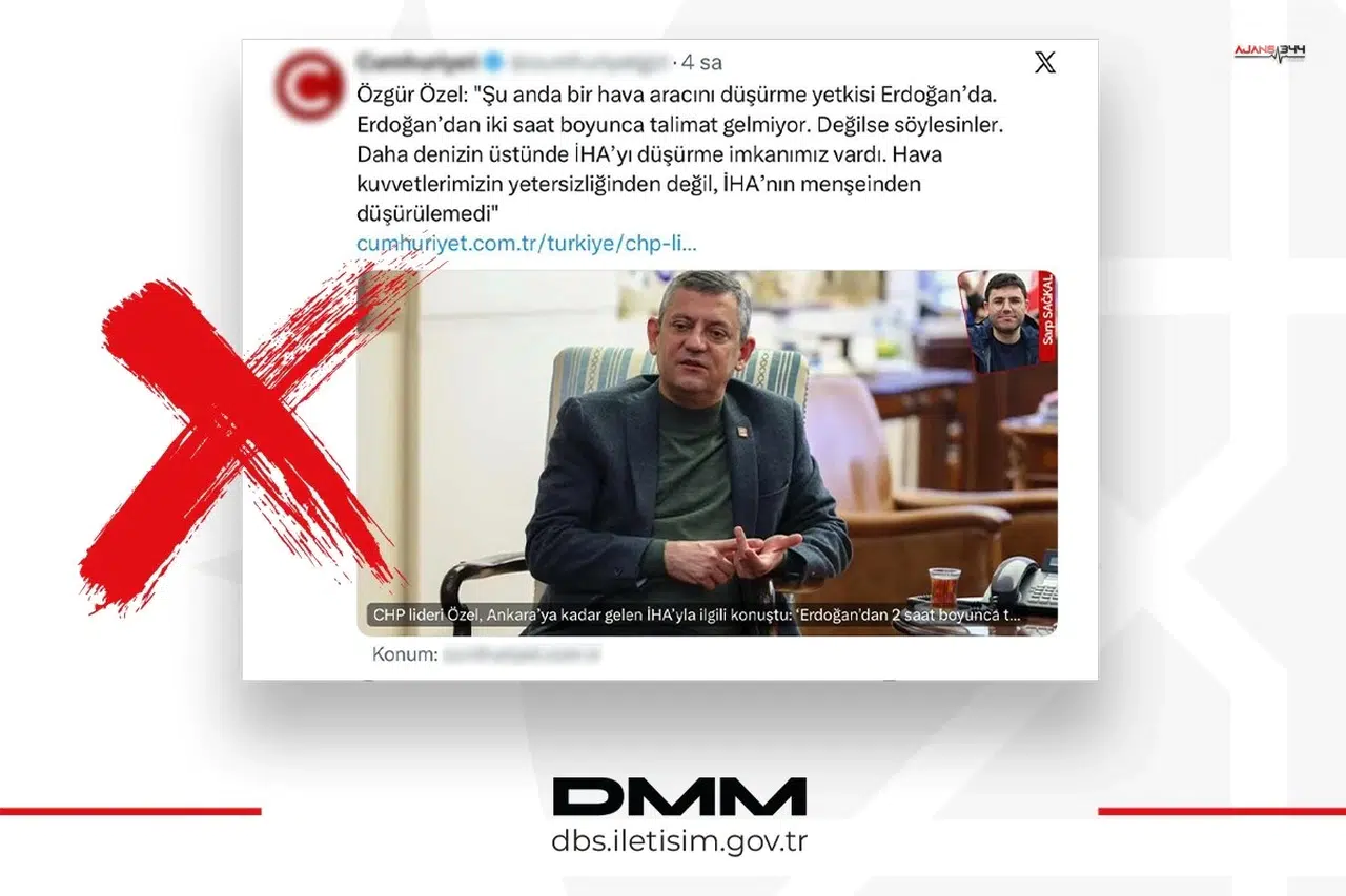 Cumhurbaşkanlığı talimatıyla İHA düşürüldü iddiası gerçeği yansıtmıyor