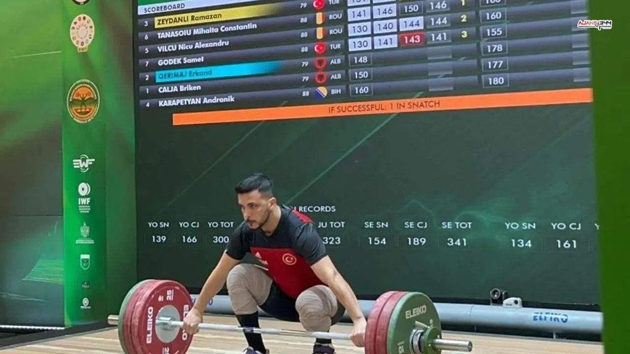 Kahramanmaraşlı Halterci Balkanlar İkincisi Oldu