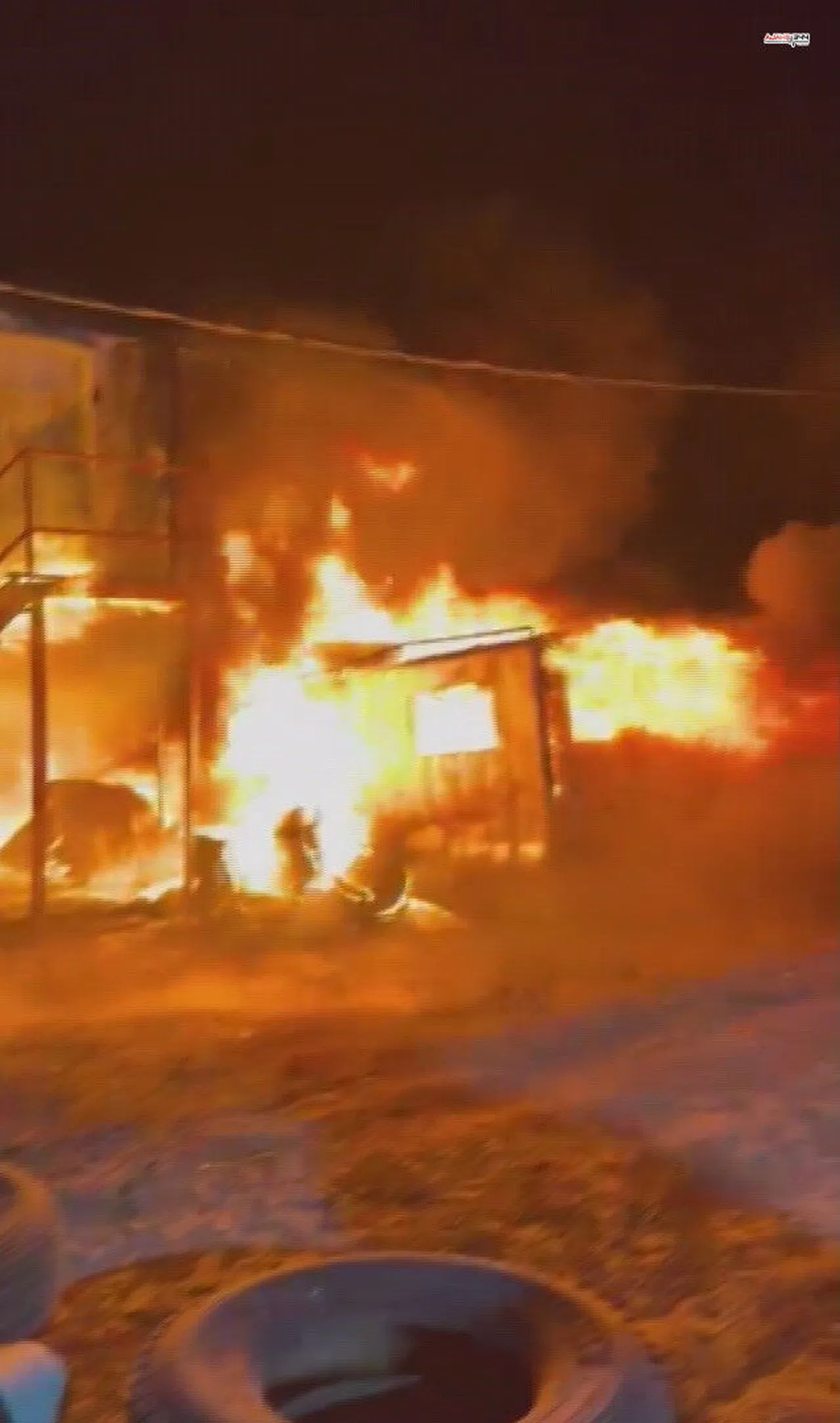 Hatay'da İşçilerin Kaldığı Konteynerde Yangın