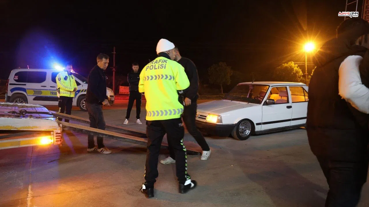 Sanayi sitesinde riskli hareket yapan sürücülere ağır ceza uygulandı