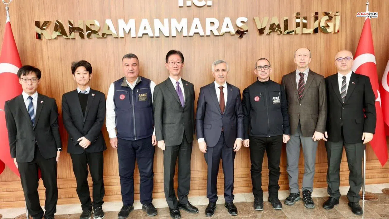 Japonya'nın Ankara büyükelçisi Kahramanmaraş valisini ziyaret etti