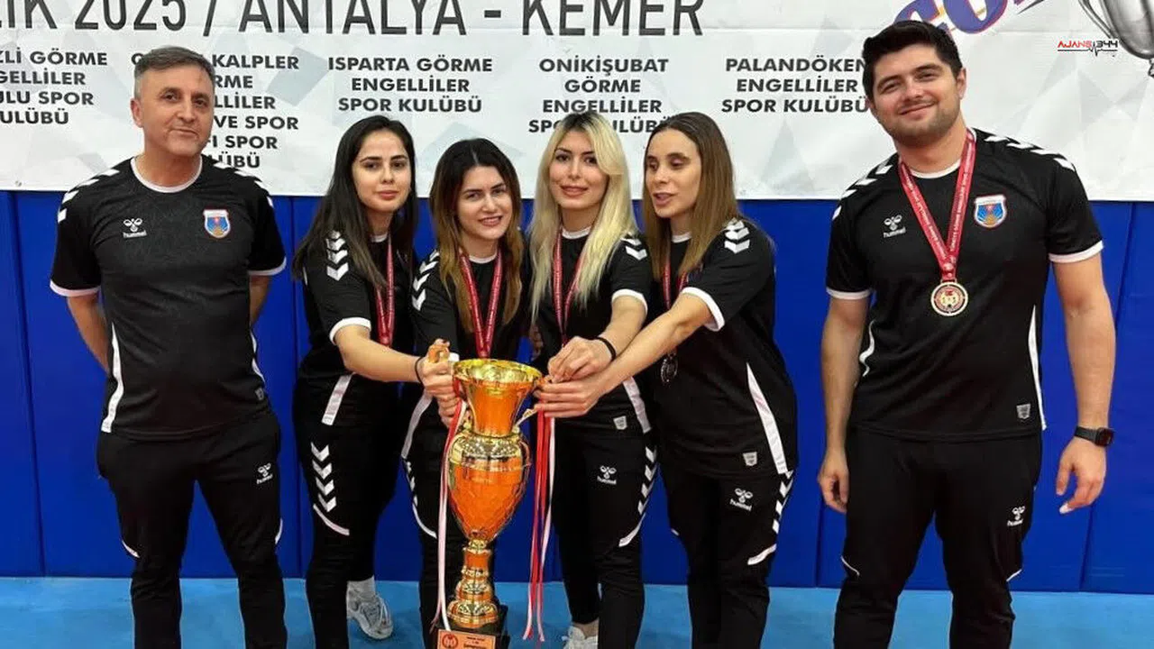 Kahramanmaraş Büyükşehir Kadın Goalball Takımı 1. Lig Şampiyonu Oldu