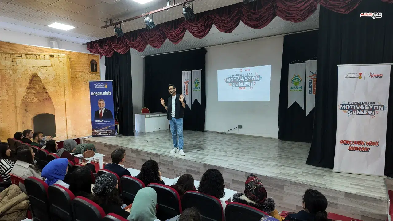 Kahramanmaraş motivasyon günleri Afşin’de gençlerle buluştu