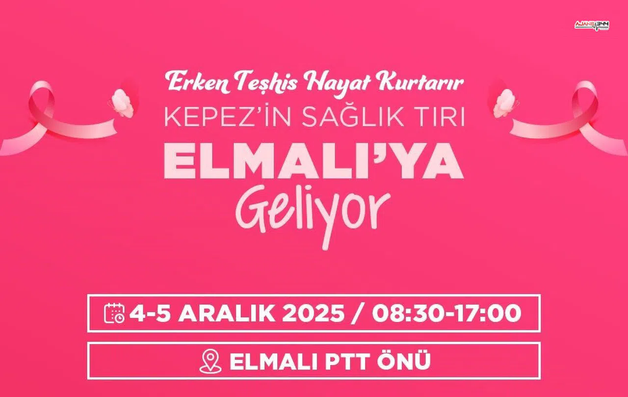 Kepez’in Mobil Sağlık Merkezi 4-5 Aralık’ta Elmalı’da