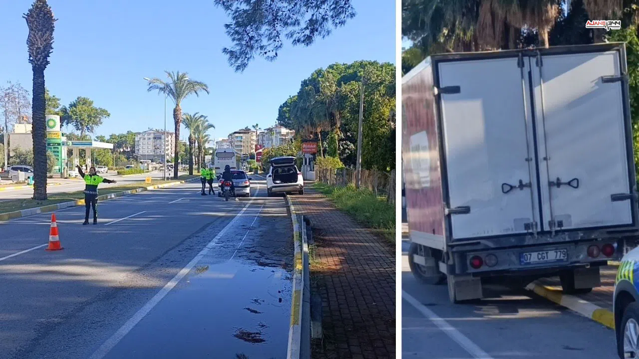 Manavgat'ta uygulamaya takılan sürücüye 43 bin lira ceza