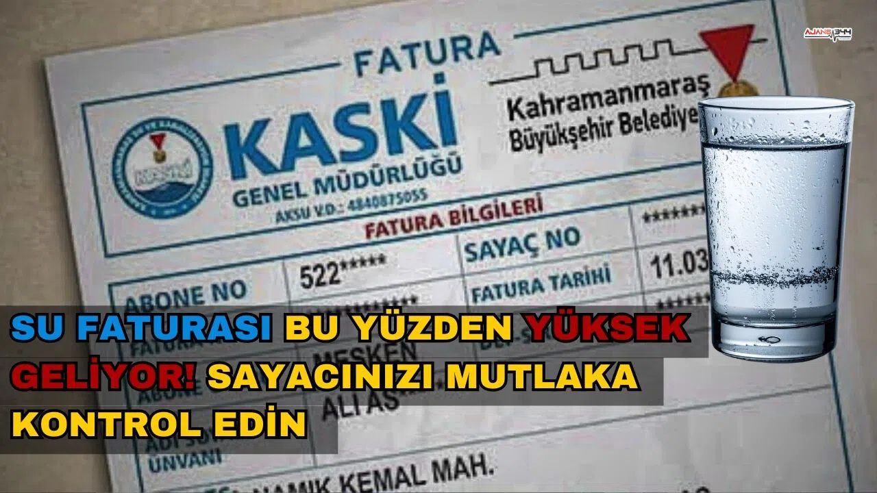 Su faturası bu yüzden yüksek geliyor! Sayacınızı mutlaka kontrol edin