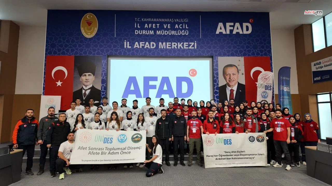 Üniversiteli Öğrenciler Afet Eğitimi İçin Kahramanmaraş'ta Buluştu
