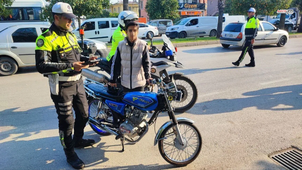 Trafik denetimlerinde her iki motosikletliden biri ceza yedi