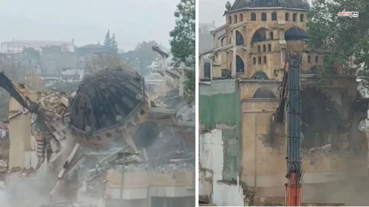 Kahramanmaraş'ın Tarihi Arasa Camii Yıkıldı