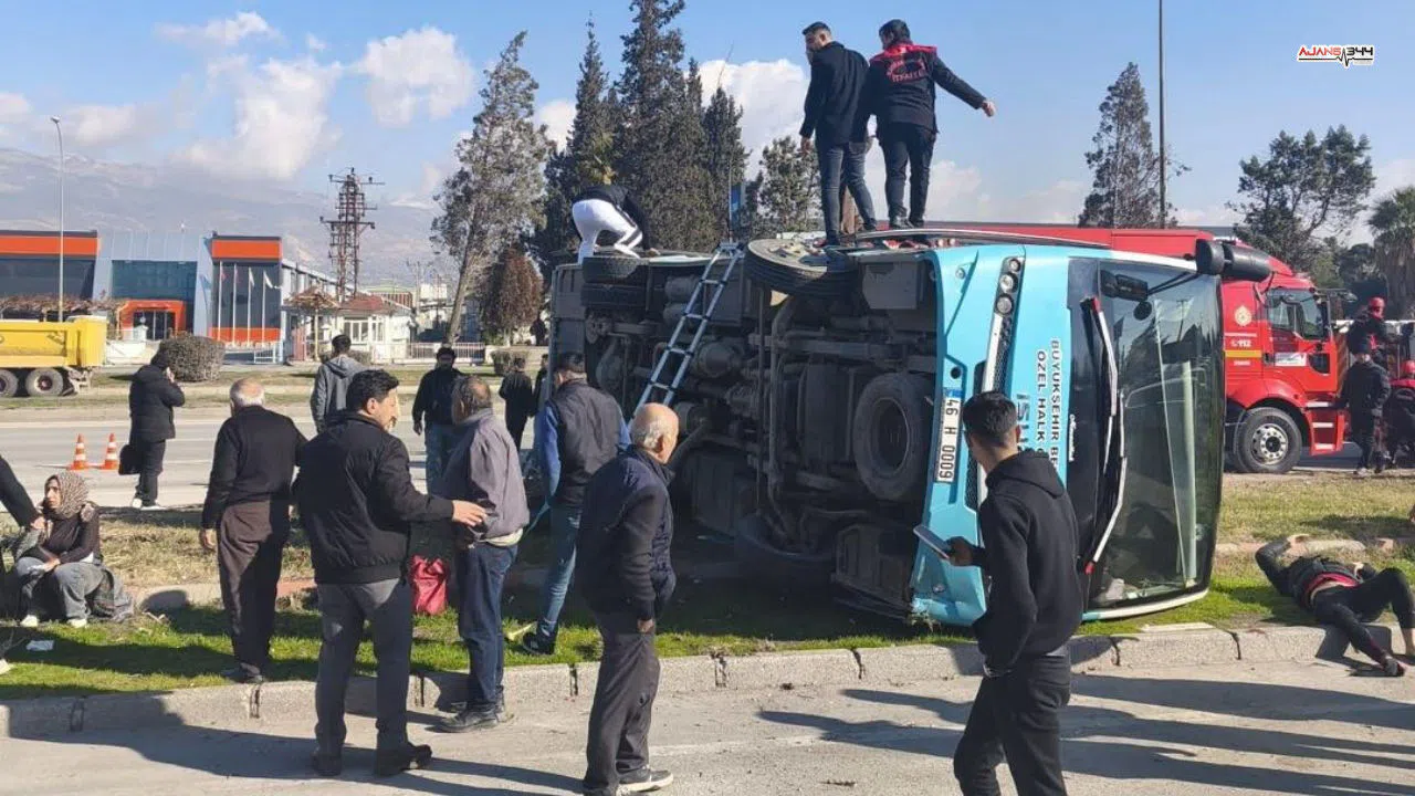 Kahramanmaraş’ta 17 Kişinin Yaralandığı Kaza Netlik Kazandı