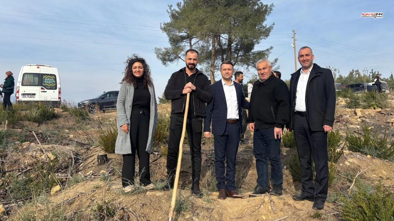 Yanan ormana şehit ve gazilerin isimleriyle fidan dikildi