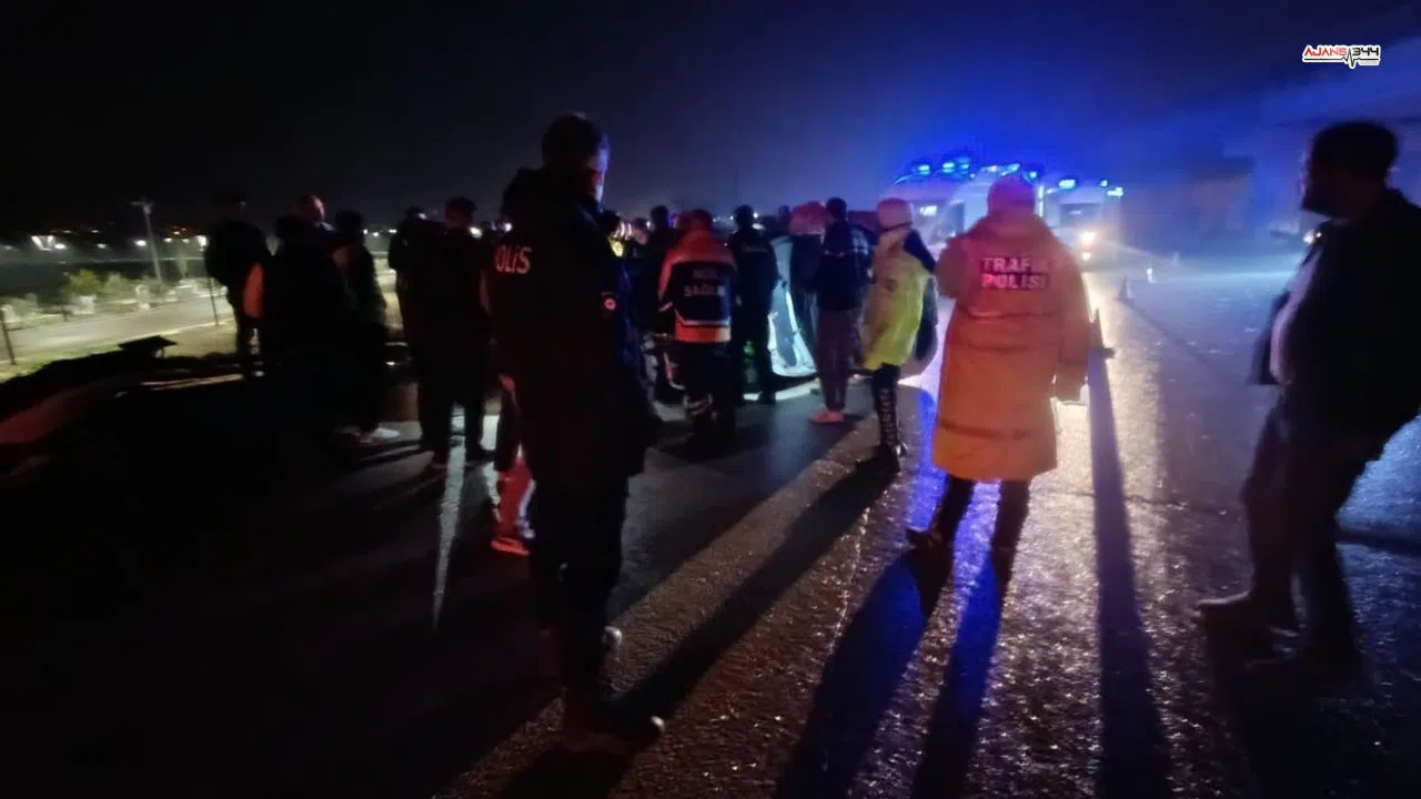 Kontrolden çıkan otomobil takla attı: 2 yaralı