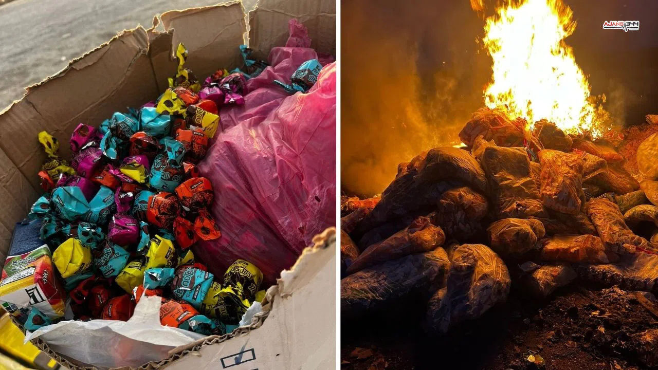 Gıda denetiminde tarihi geçmiş 2 ton cips ve çikolata imha edildi