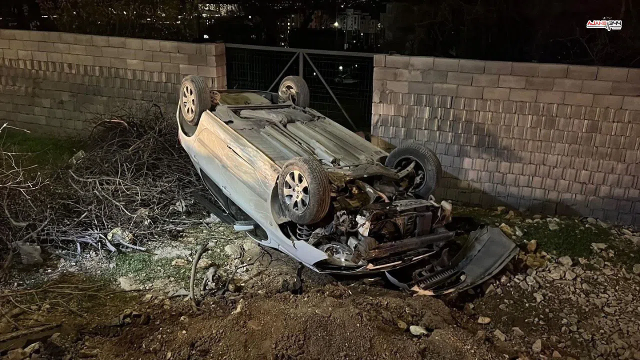 Kahramanmaraş'ta araç takla attı: 3 yaralı