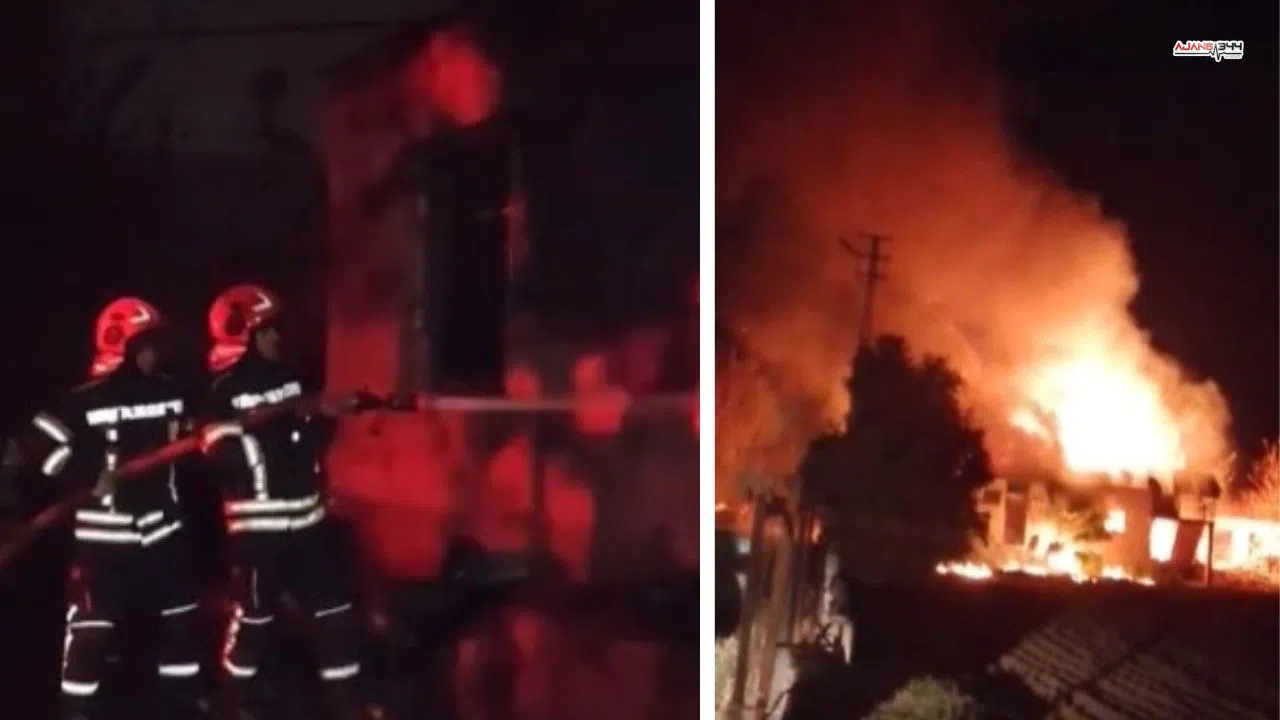 Tüp Patlaması Sonucu Çıkan Yangın Köyde Panik Yarattı